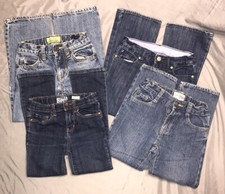 Lot of 4 Kid  s Blue Jeans, 6/6XS, Old Navy/B  Gosh/Place/Gap Kids  