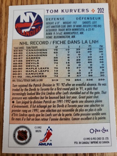 1992-93 O Pee Chee Hockey 25th Anniversary Series Select from list - Picture 292 of 500