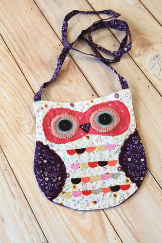 Ditsy Floral OWL Shoulder Bag shabby chic pretty girls makeup phone travel pouch - Bild 22 von 23