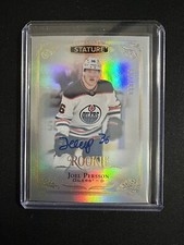 2019-20 UD Stature Joel Persson Rookie Auto Autograph RC #080/199 Oilers