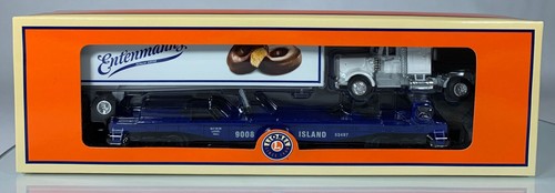 LIONEL • O GAUGE • 2009 RR Museum of Long Island Entenmann’s Trailer Flatcar NOS - Picture 3 of 23