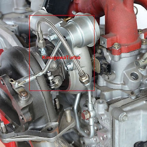 Se adapta a SUBARU EJ20 EJ25 con AVCS para kit de línea de alimentación de aceite IHI VFxx y TF035HM TD04L - Imagen 3 de 3