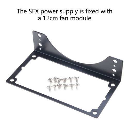 Sturdy SFX Power Supply Mounting Bracket in 12cm 14cm Fan Slot for Computer Case - Afbeelding 10 van 19