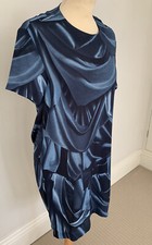 And & Other Stories Blue Pattern Drape Back Dress UK 6 USED IMMACULATE
