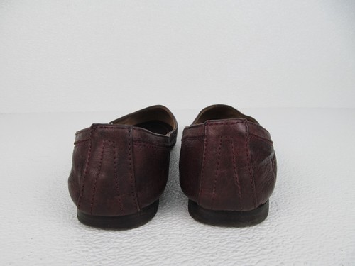 FRYE Carson Ballet Flats Plum Genuine Leather Slip On Women's size 8 B - Picture 9 of 10
