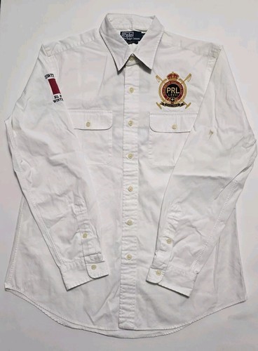 Polo Ralph Lauren Mens Large White Switzerland Winter Challenge Cup 2008 Button - Picture 6 of 24