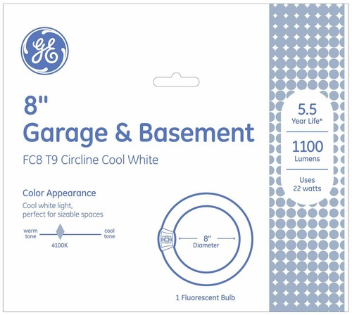 GE Lighting 33774 Cool White 8-Inch Diameter Circline Fluorescent T9 Bulb, - Picture 2 of 2