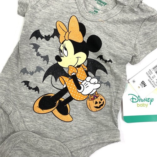 Disney Baby Minnie Mouse Halloween Body Kapuze mit Ohren Einteiler Newborn NEU - Bild 2 von 4