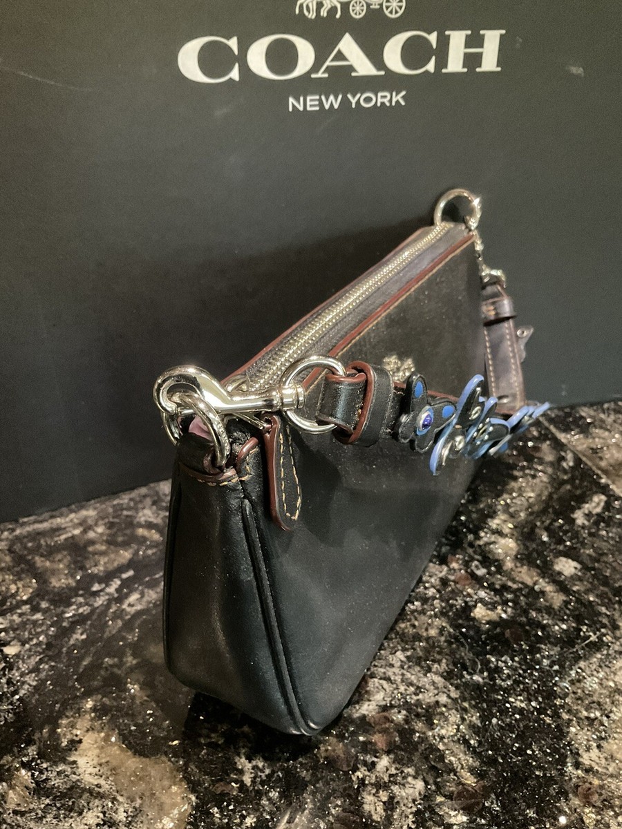 COACH LARGE WRISTLET * BUTTERFLY EMBELLISHED Black 59525 | eBay