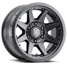 ICON Rebound Pro 17x8.5 5x5 -6mm Offset 4.5" BS 71.5mm Bore Satin Black Wheel