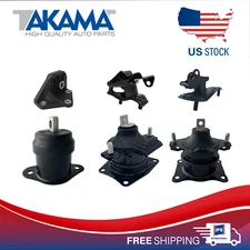 6 Pcs Complete Engine Mounts & Transmission Mount For 03-07 ACCORD 2.4L AUTO