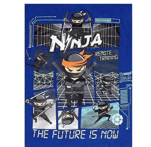 365KIDS Garanimals Kids Size 10 Boys 2 Piece Ninja T Shirt Short Set - Picture 2 of 8