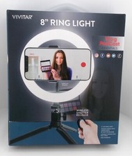 Vivitar 8 inch Led Ring Light - Live Stream Vlogger Smartphone Tripod Mount