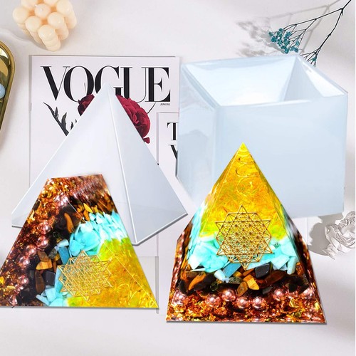 Large Pyramid Resin Mold Big Pyramid Mold for Resin Pyramid Silicone Mold Epo - Picture 5 of 7
