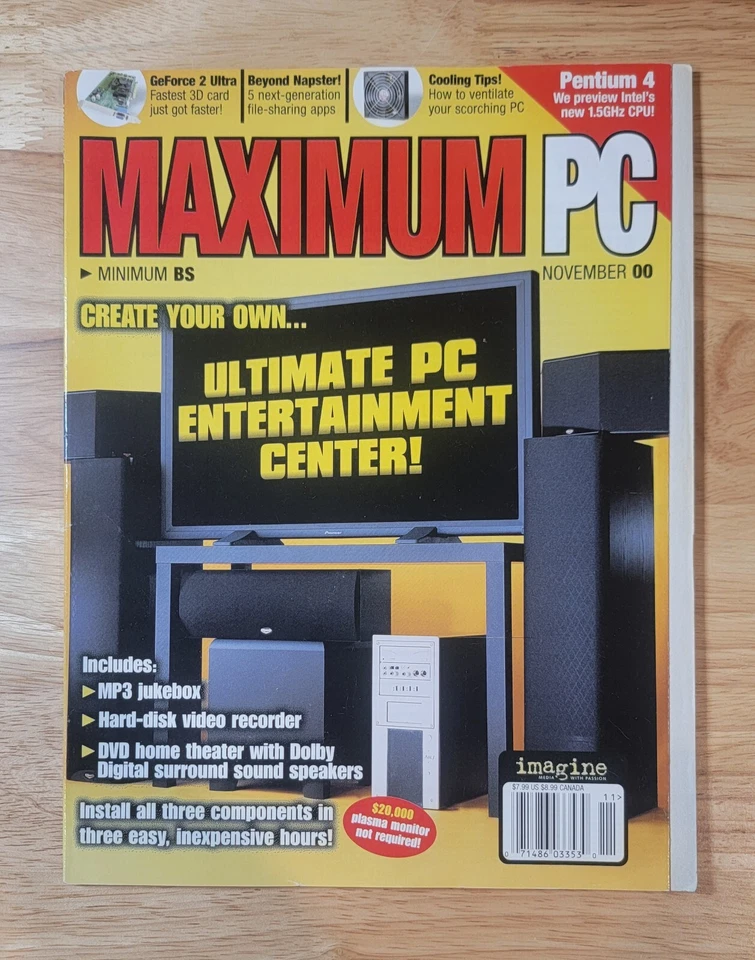 MAXIMUM PC MAGAZINE November and December 2000 Vol 5 - Image 2 of 3