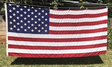 5x9 Embroidered American US Flag Made in USA 100% Cotton North Bay Industries