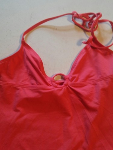 Women's Small Calvin Klein Choice Orange Halter Top Strap Shirt Top - Picture 3 of 4