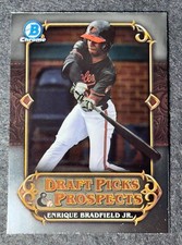 Enrique Bradfield Jr. DRAFT PICKS & PROSPECTS - 2023 Bowman Chrome Draft #DPP-18