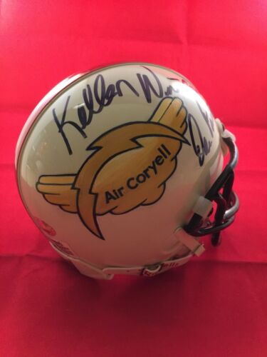 CORYELL FOUTS WINSLOW JOINER SIGNED JOLENE JESSIE HAND PAINTED MINI HELMET - Picture 2 of 7
