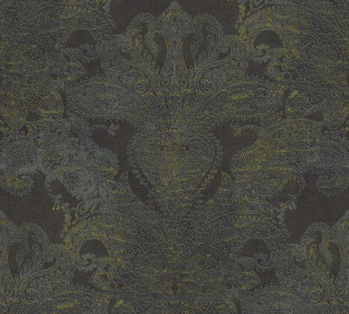 Tapete Ornamente  Schwarz Klassisch Vliestapete 10,05 x 0,53 m - Afbeelding 5 van 6