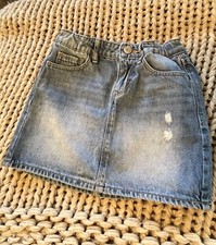 Girls Denim Mini Skirt Size 5 Adjustable Waist Gap Kids