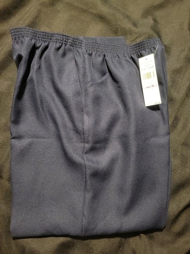 ALFRED DUNNER CLASSICS marineblaue Schlupfhose Größe 18P neu mit Etikett
