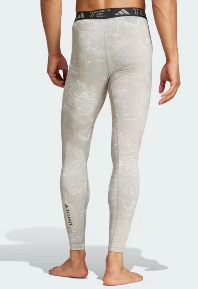 NEW MEN'S ADIDAS  TECHFIT COMPRESSION  LONG TIGHTS  ~ SIZE XL  #IR8225 - Image 2 of 4