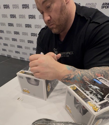 HAFTHOR THOR BJORNSSON Signed Mountain 6" Funko POP 85 GAME OF THRONES Zitatš„ - Bild 2 von 11