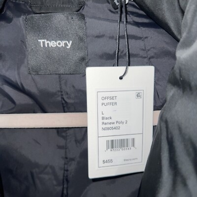 $455 THEORY *OFFSET PUFFER*Down Jacket 90% Down Coat Jacket $455 THEORY *OFFSET PUFFER*Down Jacket 90% Down Coat Jacket