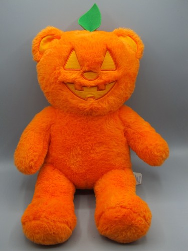 Build A Bear Workshop Jack O Lantern Orange Pumpkin Glow Face Halloween Plush - Picture 8 of 8