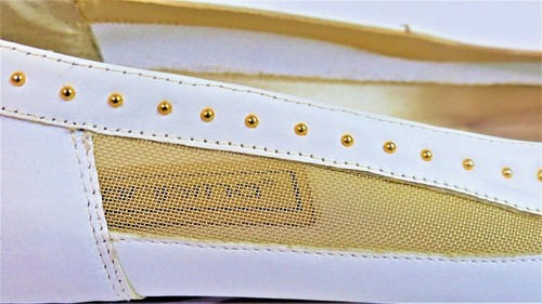 CARYSMA Genuine Leather, Nery White, Slip-on Shoes, Women's Size 9M - EUC - Foto 7 di 10