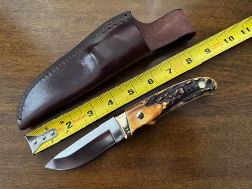 Rare VTG Schrade PH1 Fixed Blade Knife Nice Handle Loveless Style Made In USA