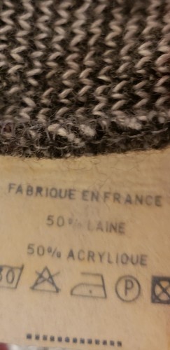 Vintage French Nordique Sweater Women Medium Small Wool Blend Fair Isle Cardigan - Bild 5 von 12