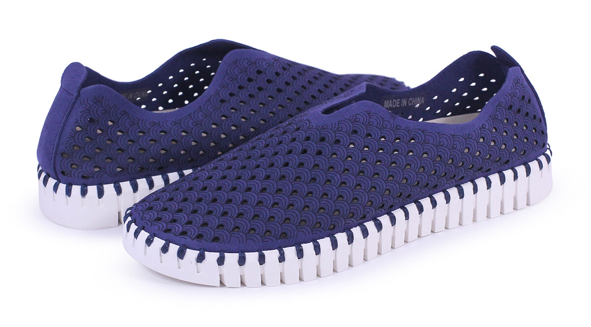 Ilse Jacobsen Tulipán 139 Azul Marino Slip-on festoneado Slip-On Zapatillas Zapatos 41Nuevo Ilse Jacobsen Tulipán 139 Azul Marino Slip-on festoneado Slip-On Zapatillas Zapatos 41Nuevo