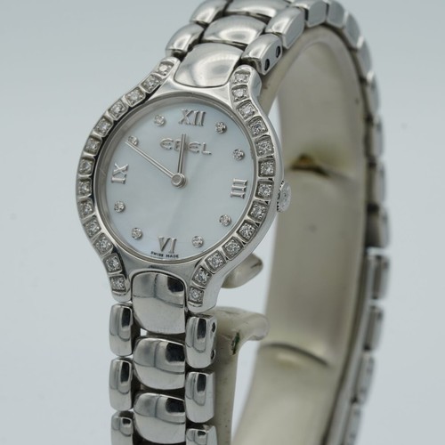 EBEL BELUGA DAMEN UHR 25MM STAHL VINTAGE PERLMUTT BRILLIANTEN 9976418-20 E193 - Bild 5 von 12