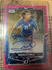 2024-25 Panini Donruss Fifa - Signature Series Andrea Pirlo #SS-AP Pink Velocity