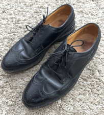 Florsheim Royal Imperial Kenmoor Dress Shoe 9D Calfskin Longwing Pebbled V-Cleat