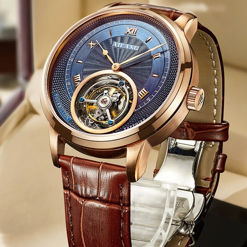 AILANG Watch Tourbillon Mechanical Wristwatches 5 ATM Waterproof Men's Watch - Picture 2 of 27