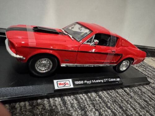 Maisto 1:18 Diecast Special Edition 1968 Ford Mustang GT Cobra rot NEU - Bild 20 von 21
