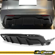 Fits 20-24 Tesla Model Y Rear Bumper Lip Diffuser Corner Apron Matte Black PP