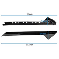 4Pcs For 11-19 Ford Explorer Left Right Side Windshield A-Pillar Molding Trim 11