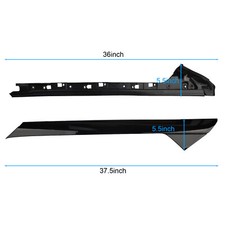 4Pcs For 11-19 Ford Explorer Left Right Side Windshield A-Pillar Molding Trim 10