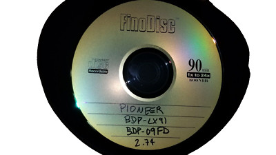 Pioneer Elite BDP-09FD BDP-LX91 Firmware Update CD ver 2.74