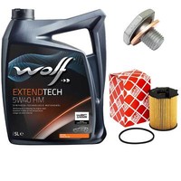 MotoröL Set 5W40 5 Liter + ÖLfilter + Schraube FüR Citroen Jumpy Peugeot Expert