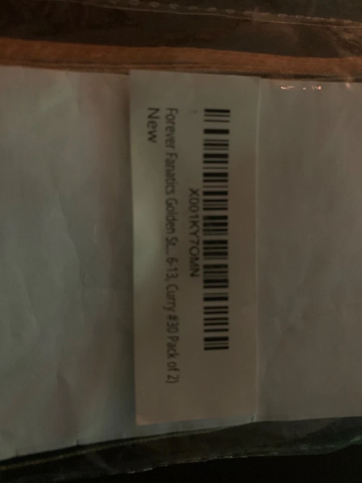 forever fanatics socks golden state 6-13, curry #30 (pack of 2) - Image 3 of 3