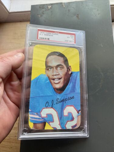 OJ Simpson Rookie Card PSA 4 Vintage Topps Super Buffalo Collector Card 1970 RC - Picture 3 of 23