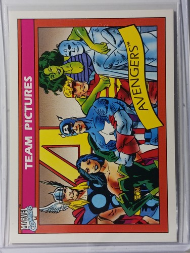 1990 Impel Marvel Universe I Team Pictures 138 Avengers - Picture 2 of 3