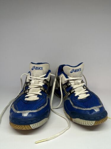 Asics Volleyball Gel-Rocket Lace Up Blue/White Shoes Women Size 8 US