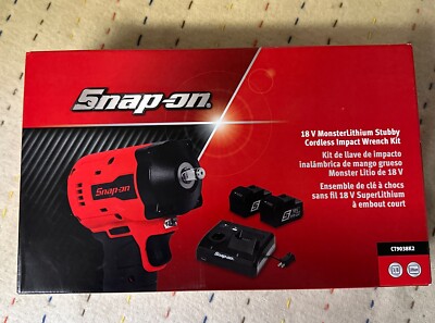 Snap On NEW 3/8 18V Stubby Monsterlithium Cordless Impact +
