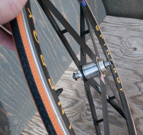 Vintage Spinergy Rev X 700c RoadBike WHEELS Carbon Fiber Rims Tires Race Bicycle - Picture 11 of 21